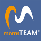 Moms Team logo. Link to website