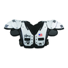 White football shoulder pads